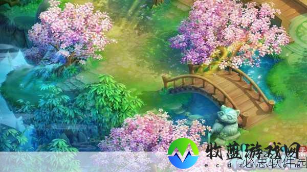 桃花源记手游新春盛景，庄园**拼点亮节日氛围