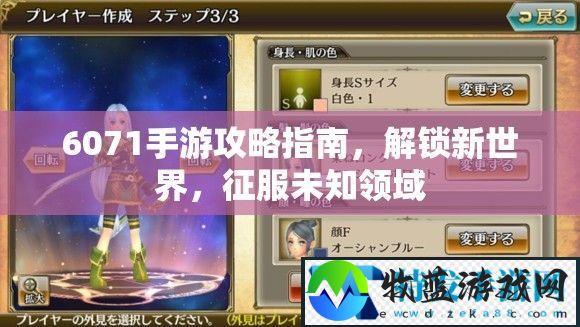 6071手游攻略指南，解锁新世界，征服未知领域
