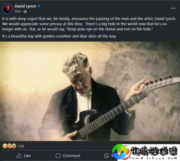 美国著名导演大卫·林奇去世