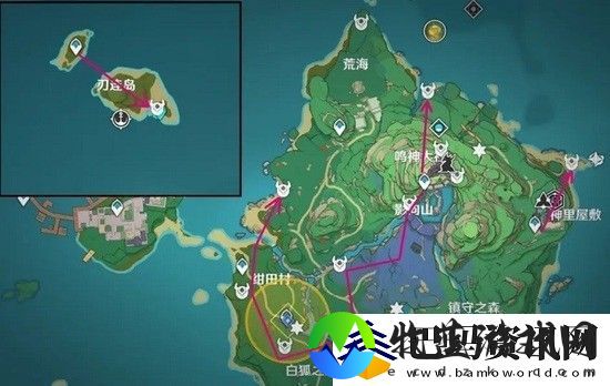 原神2.0稻妻名刀镡刷新位置全推荐